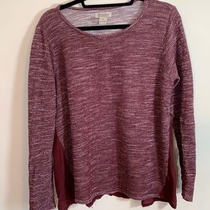 Mixed Media Maroon Top